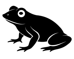 Frog Silhouette Vector Design, Frog SVG, Frog Icon