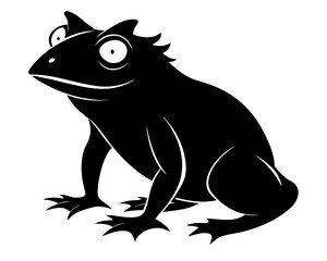 Frog Silhouette Vector Design, Frog SVG, Frog Icon
