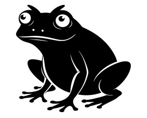 Frog Silhouette Vector Design, Frog SVG, Frog Icon