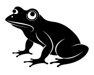 Frog Silhouette Vector Design, Frog SVG, Frog Icon