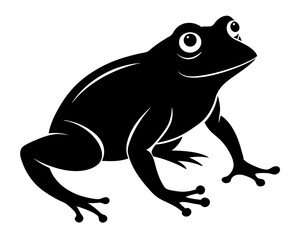 Frog Silhouette Vector Design, Frog SVG, Frog Icon