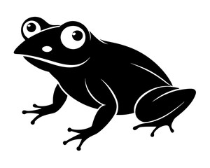 Frog Silhouette Vector Design, Frog SVG, Frog Icon