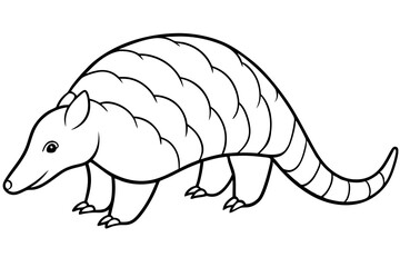 Minimalist Pangolin Sketch
