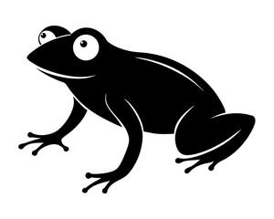 Frog Silhouette Vector Design, Frog SVG, Frog Icon