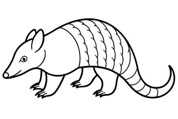 Minimalist Pangolin Sketch