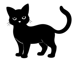 Kitten Silhouette Vector Design, Kitten SVG, Cute Cat Icon