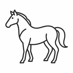 Fototapeta premium horse vector illustration on white background