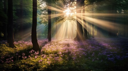 Obraz premium clearing bright light burst