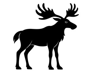 Moose Silhouette Vector Design, Moose SVG, Moose Icon