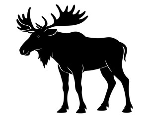 Moose Silhouette Vector Design, Moose SVG, Moose Icon