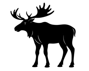Moose Silhouette Vector Design, Moose SVG, Moose Icon
