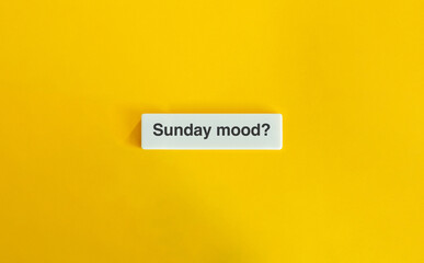 Sunday Mood Text and Banner.