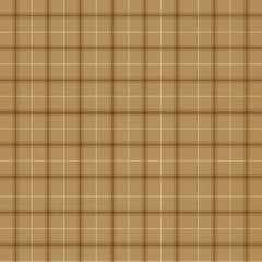 Brown plaid gingham, scottish tartan texture, grid graph paper with rhombus squares pattern, picnic napkin and curtain tablecloth, vector seamless geometric checkered fabric
