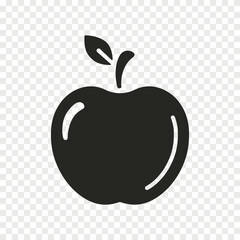 Apple fruit flat vector icon