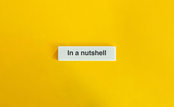 In a nutshell Phrase and Banner.