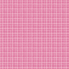 Seamless pink grid texture background with soft pastel tones and fine intersecting lines. Perfect for modern design, stationery, textiles, web backgrounds, and minimalist branding.