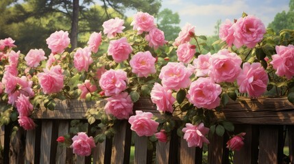 setting pink rose bush
