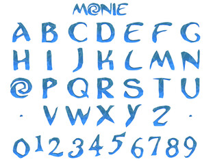 Monie cartoon sea Alphabet