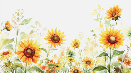 Fototapeta premium Elegant wedding invitation card background . Minimal hand painted watercolor botanical flowers texture template background. Design for wedding, vip cover, poster, rsvp moderncard.Valentine's Day