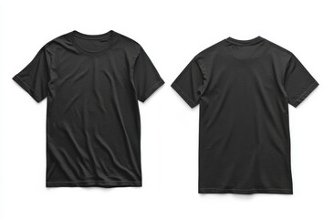 Blank black t-shirt mockup (9)
