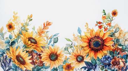 Obraz premium Elegant wedding invitation card background . Minimal hand painted watercolor botanical flowers texture template background. Design for wedding, vip cover, poster, rsvp moderncard.Valentine's Day