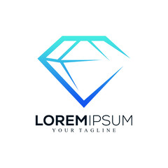 Naklejka premium Abstract diamond logo design