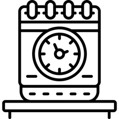 Deadline Icon Vector Element