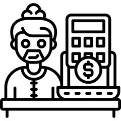 Bajat Money Icon Vector Element