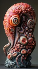 Naklejka premium Sculpted Deep Sea Octopus