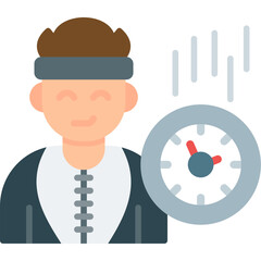 Fast Time Icon Vector Element