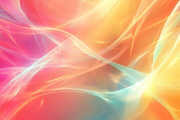 Obraz premium abstract ethereal background with flowing lines in pastel colors concept of artistic serenity