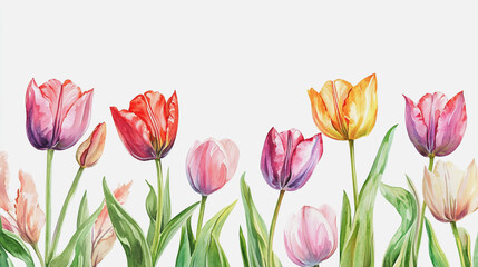 Fototapeta premium Elegant wedding invitation card background . Minimal hand painted watercolor botanical flowers texture template background. Design for wedding, vip cover, poster, rsvp moderncard.Valentine's Day