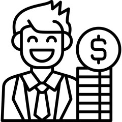 Retirement Icon Vector Element