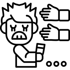 Victim Icon Vector Element