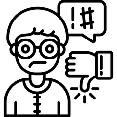Bullying Icon Vector Element