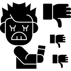 Hater Icon Vector Element