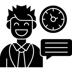 Time Management Icon Vector Element