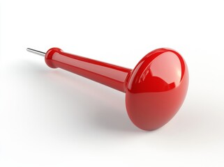 Isolated on white or transparent backgrounds a Red Pushpin serves as an Office Supply and Stationary Item in the form of Stock clipart die-cuts&rsquo; becomes &lsquo;Stock clipart die-cuts of a Red Pushpin, used