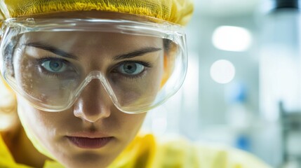 Chemical plant worker conducting a routine check. Featuring attention to detail and safety