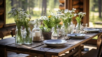 wooden beautiful table