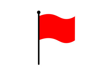 赤い旗のアイコン