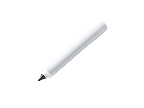 a white marker pen with black tip