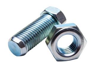 metal bolt and nut