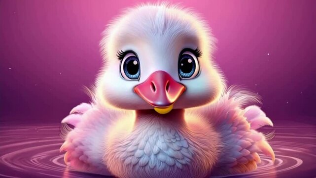 Niedlicher kleiner Schwan