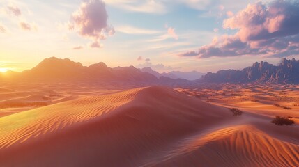 Naklejka premium Sandy Desert Landscape