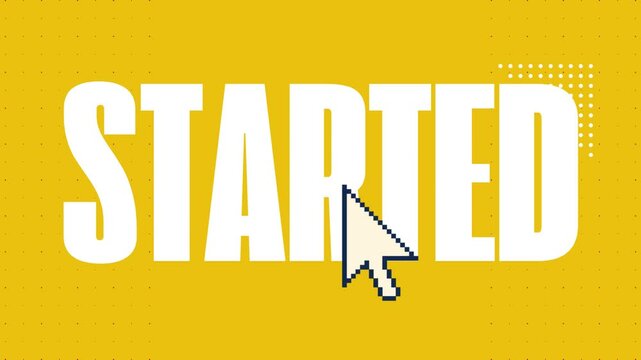 Let's Get It Started 4K animated typography video &ndash; motion text effect for branding, promotions, social media & events