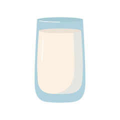 glass of milk; perfect for dairy-related projects, healthy food designs, kitchen prints, or farm-themed graphics- vector illustration