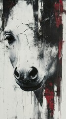 Abstract Horse Portrait
