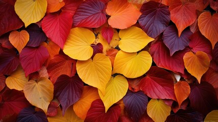 yellow heart shaped leaves