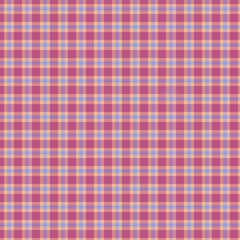 Red plaid gingham, scottish tartan texture, grid graph paper with rhombus squares pattern, picnic napkin and curtain tablecloth, vector seamless geometric checkered fabric